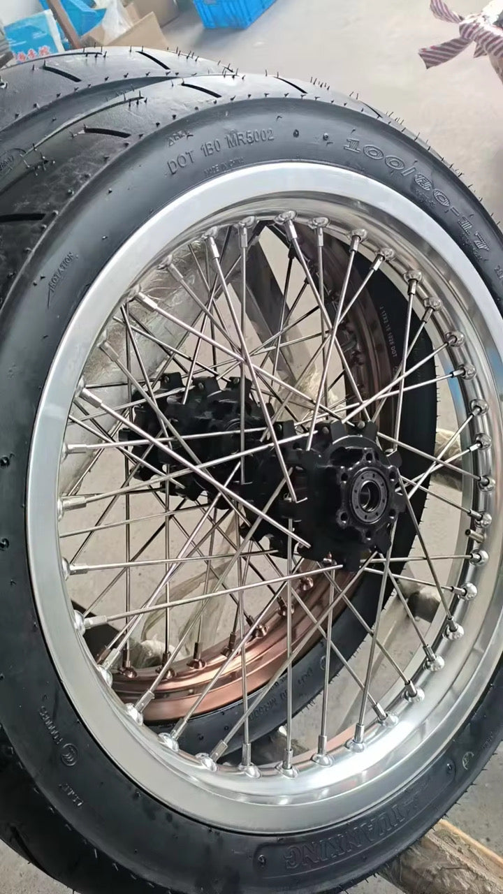 Star Racing Supermoto Wheelset for Surron Lbx and E ride pro 3.0 and 2.0